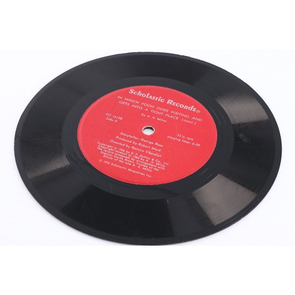 In Which Pooh Goes Visiting & Gets Into A Tight Place Winnie 33 rpm 7" Record - Picture 8 of 8